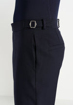 Hubert - Slim Fit Wool-Blend Tailored Pants - Dark Navy