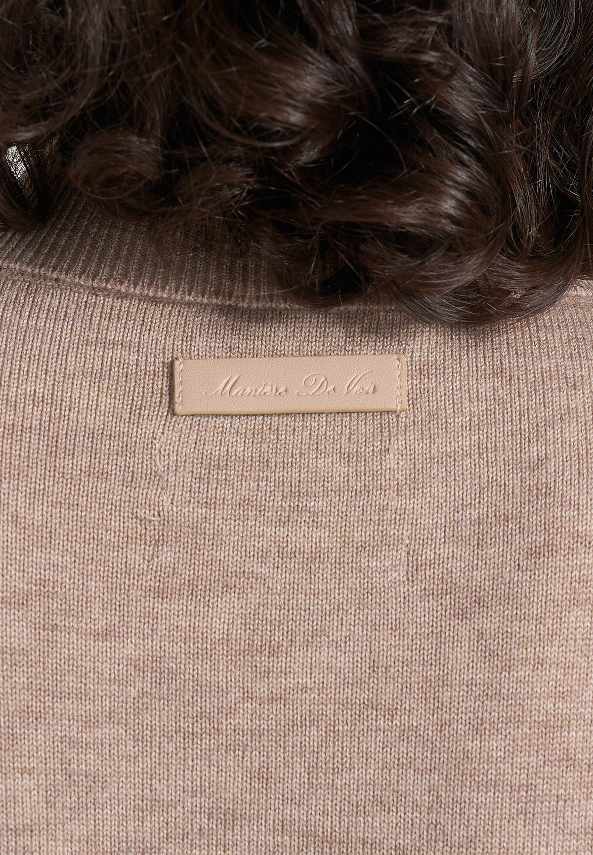 Madeline - Wool-Blend Turtleneck Knit Bodysuit - Taupe