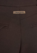 Julie - Tailored Twin Pleat Trousers - Brown