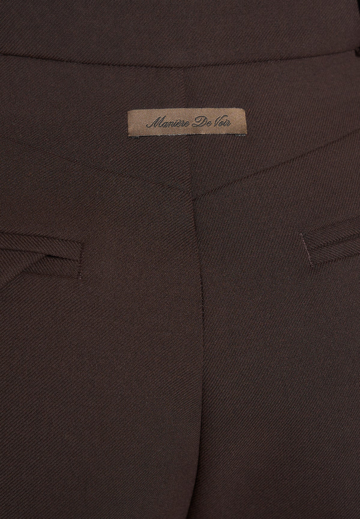 Julie - Tailored Twin Pleat Trousers - Brown