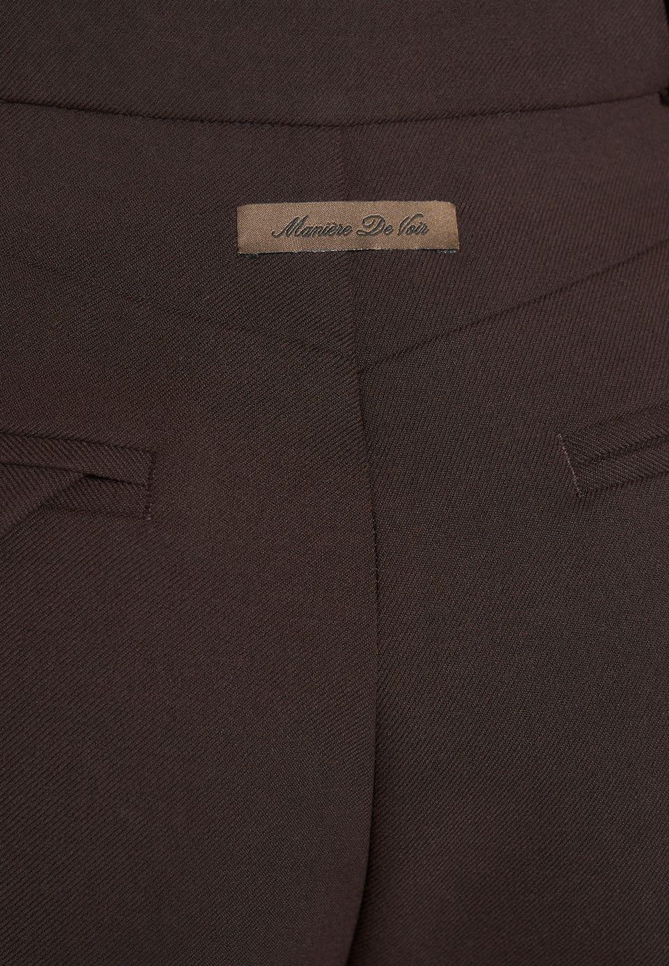Julie - Tailored Twin Pleat Trousers - Brown