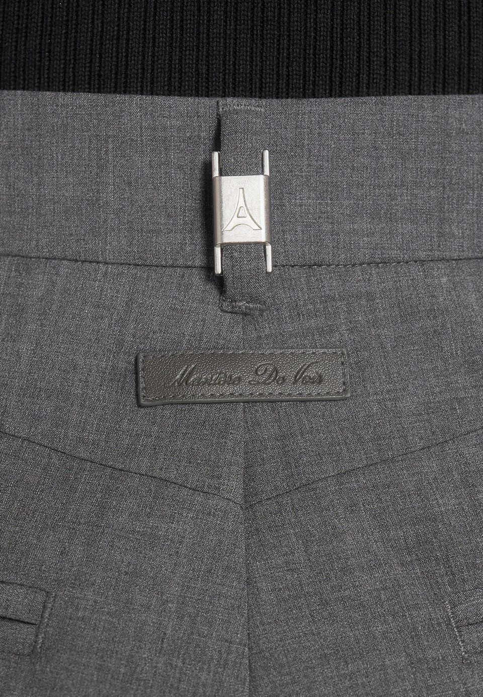 Julie - Tailored Twin Pleat Wool-Blend Trousers - Grey