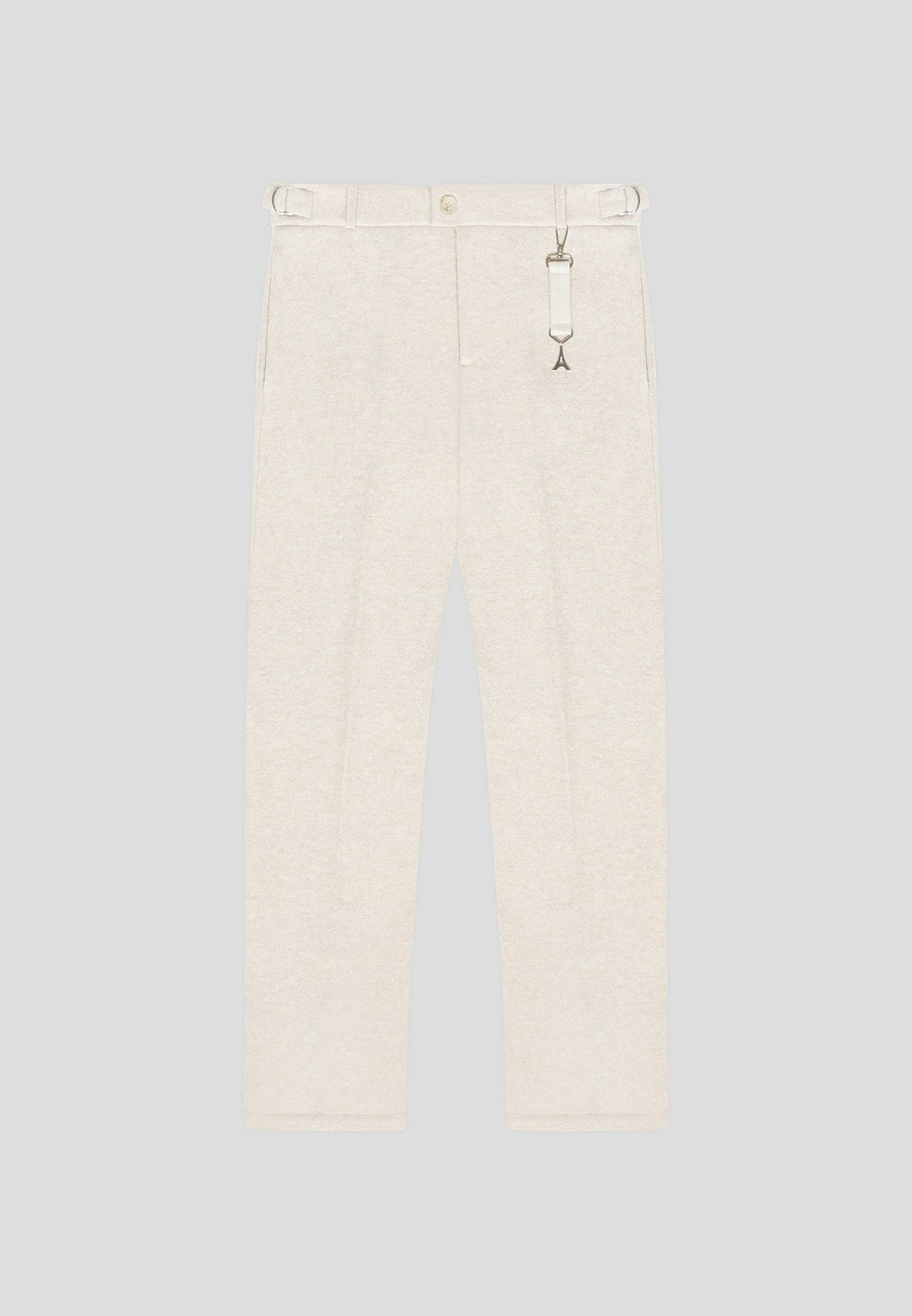 Boiled Wool Tailored Pants - Beige