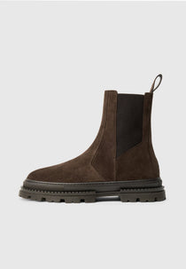 Bordeaux - Suede Chelsea Boot - Brown
