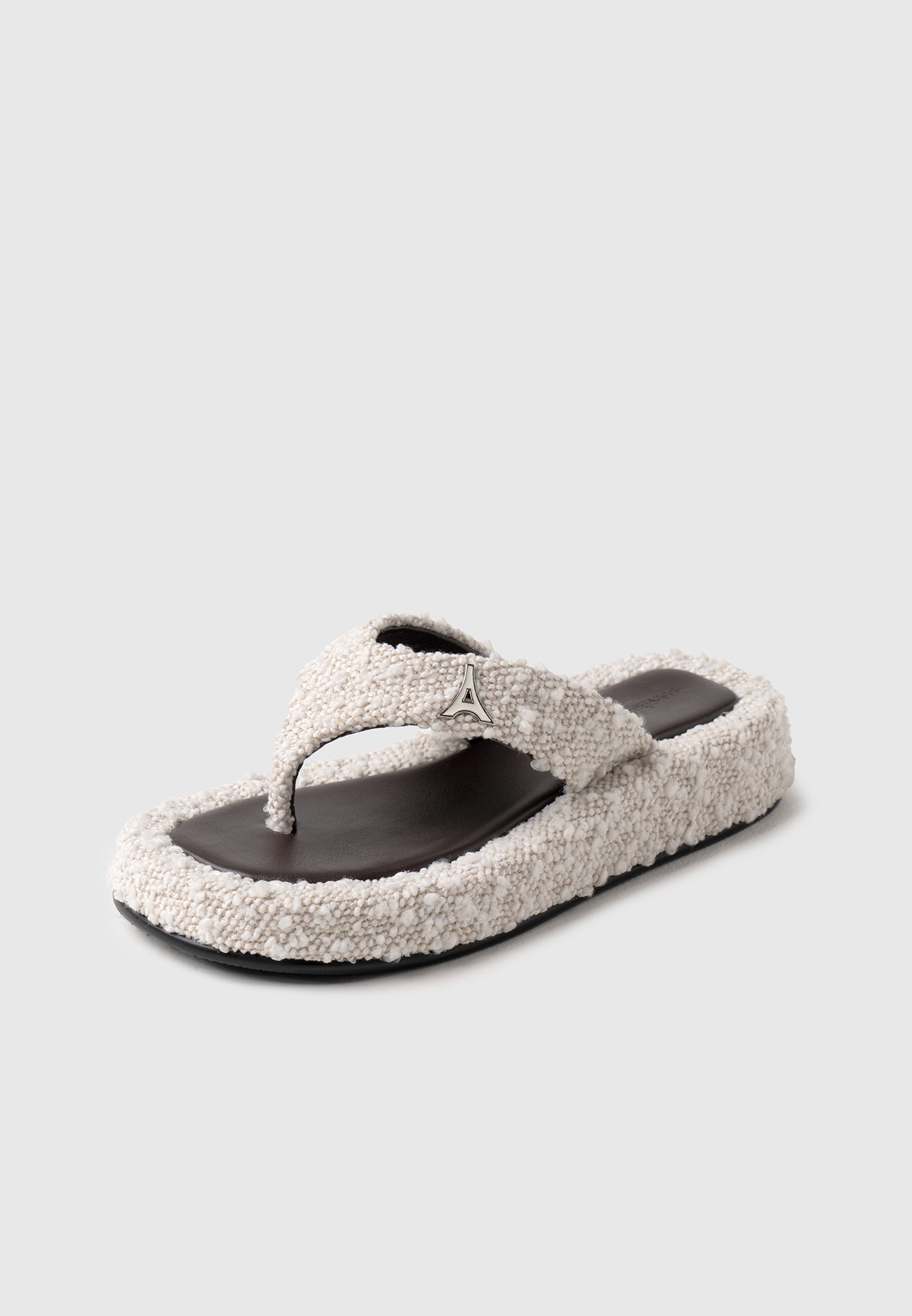 boucle-flatform-sandals-off-white-brown 