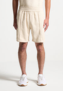 Boucle Pintuck Shorts - Beige
