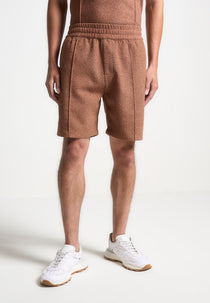 Boucle Pintuck Shorts - Fawn