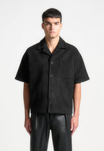 luc-boxy-suede-shirt-black