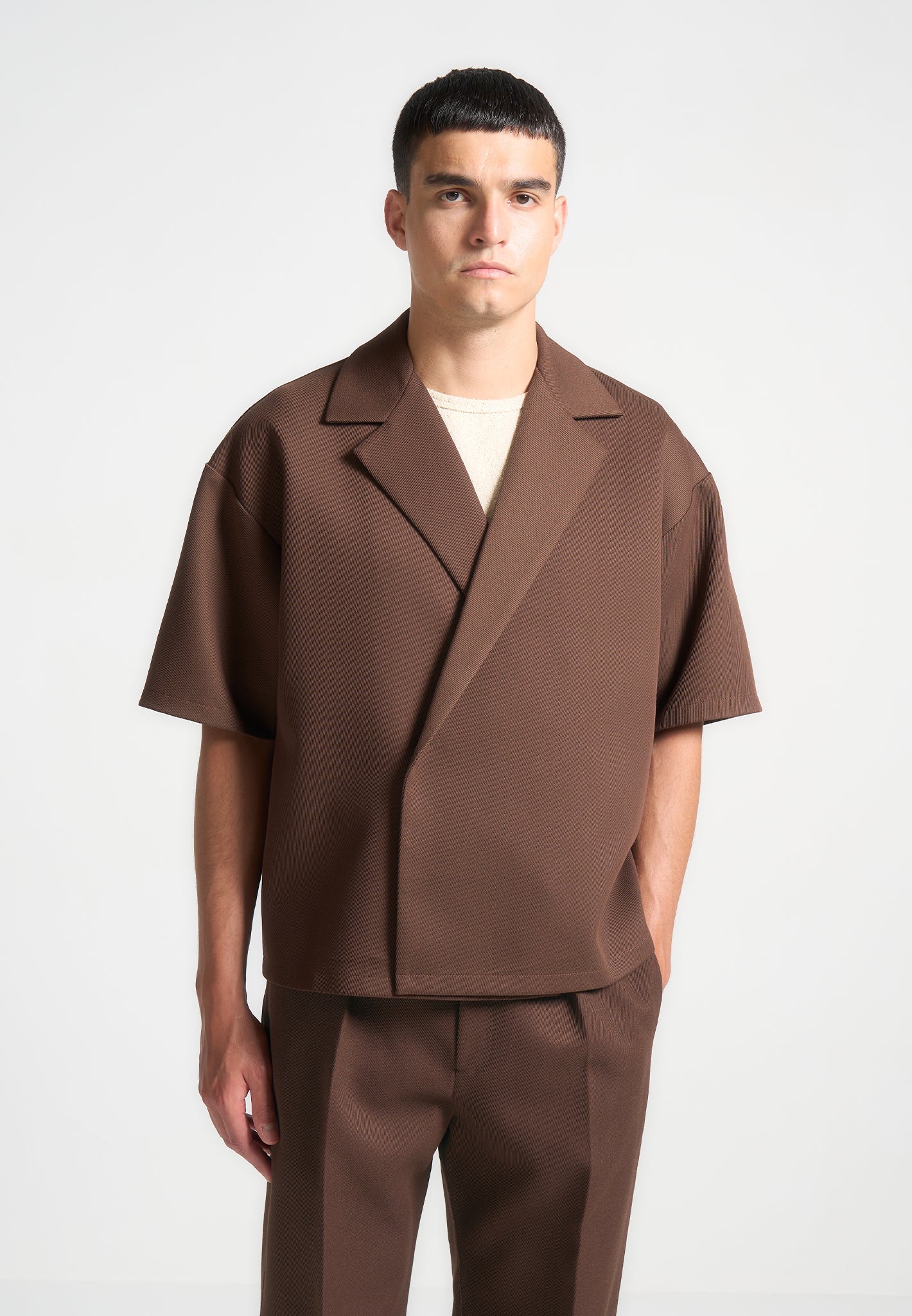 boxy-twill-double-breasted-shirt-brown