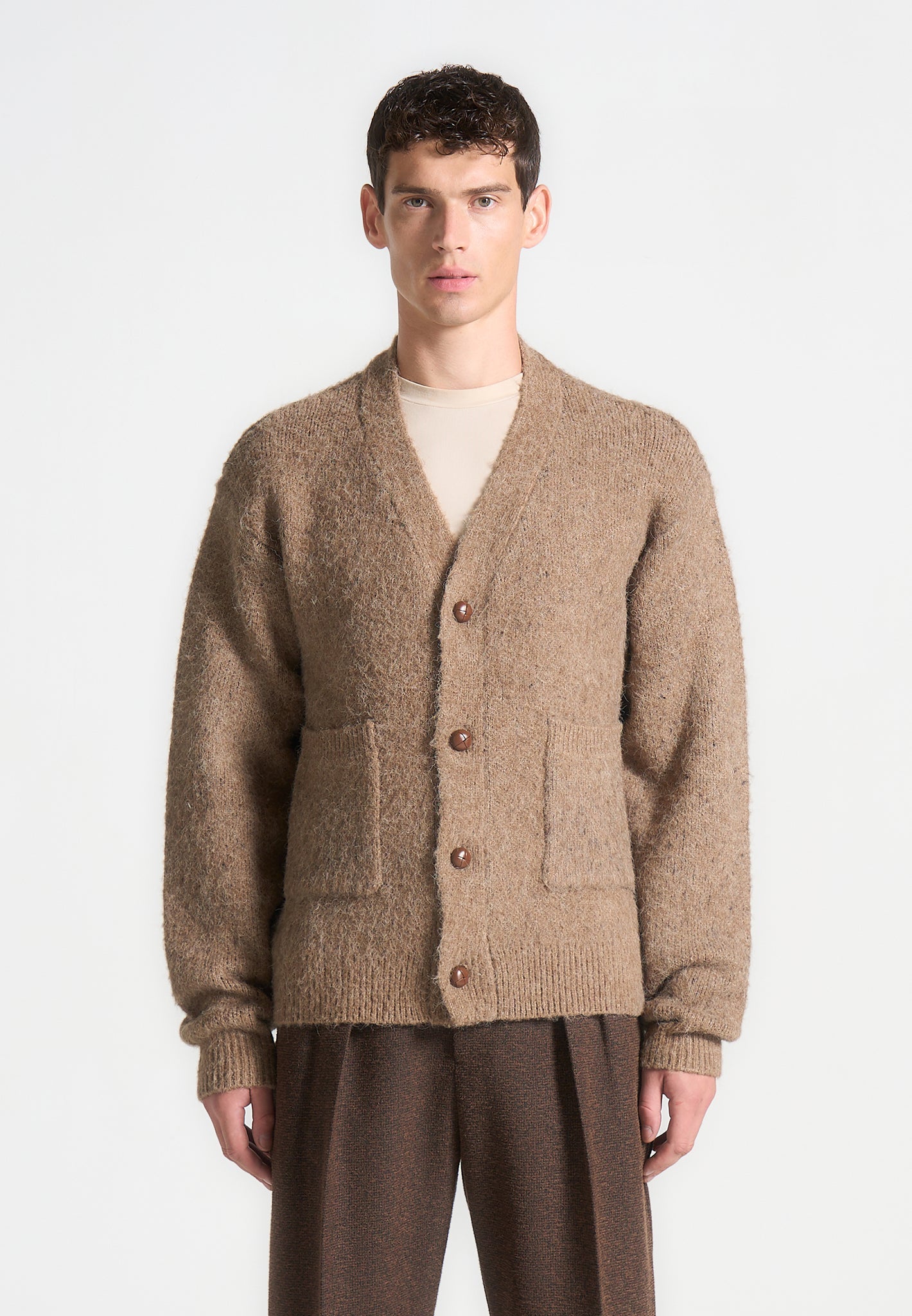 brushed-wool-knit-cardigan-beige 