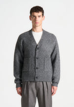 brushed-wool-knit-cardigan-grey