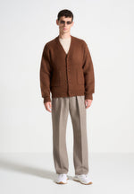 brushed-wool-knit-cardigan-rust