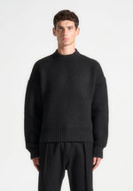 brushed-wool-knit-jumper-black