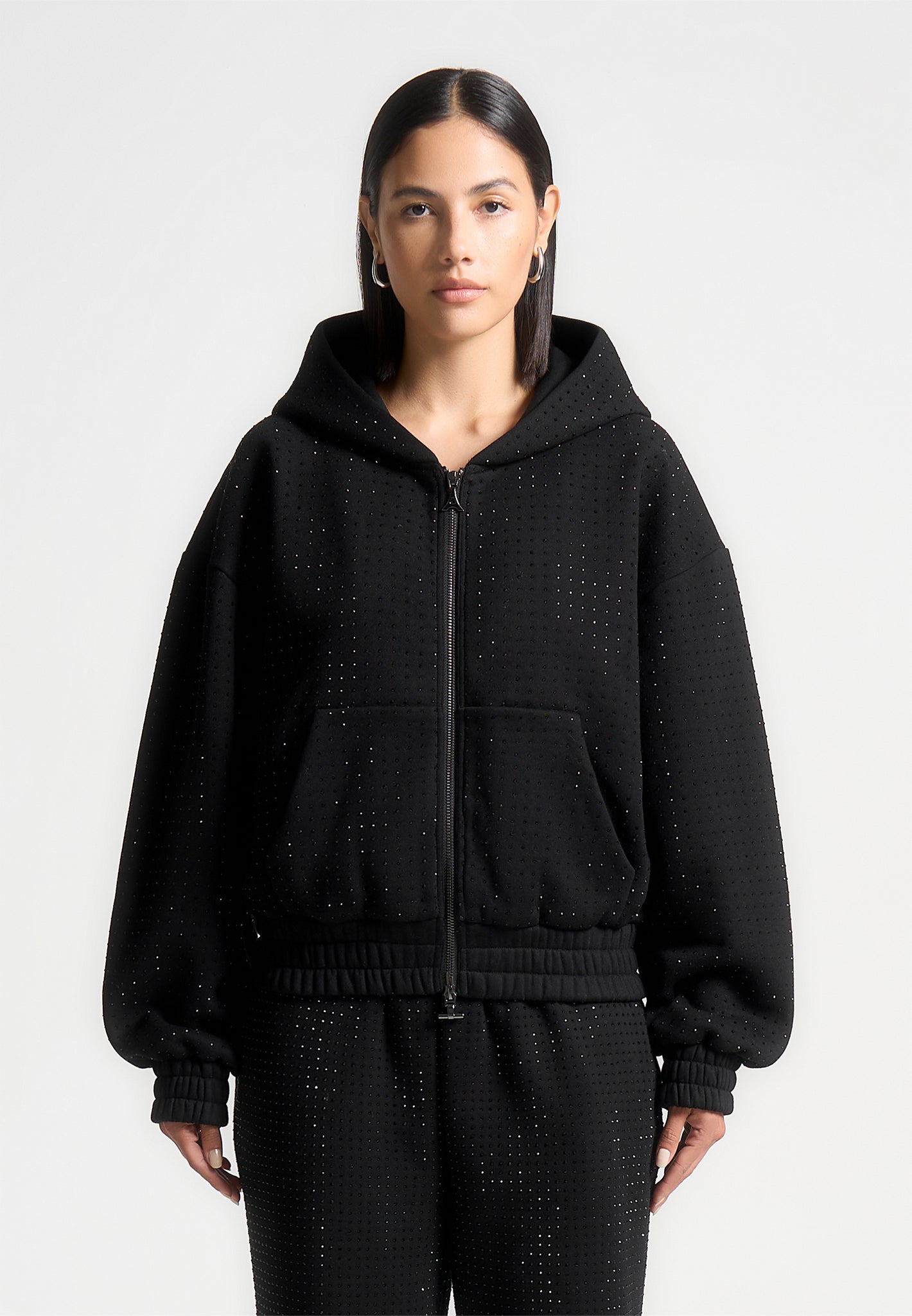 rhinestone-zip-through-hoodie-black