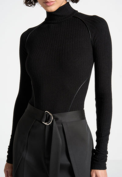 contour-piping-rib-bodysuit-black