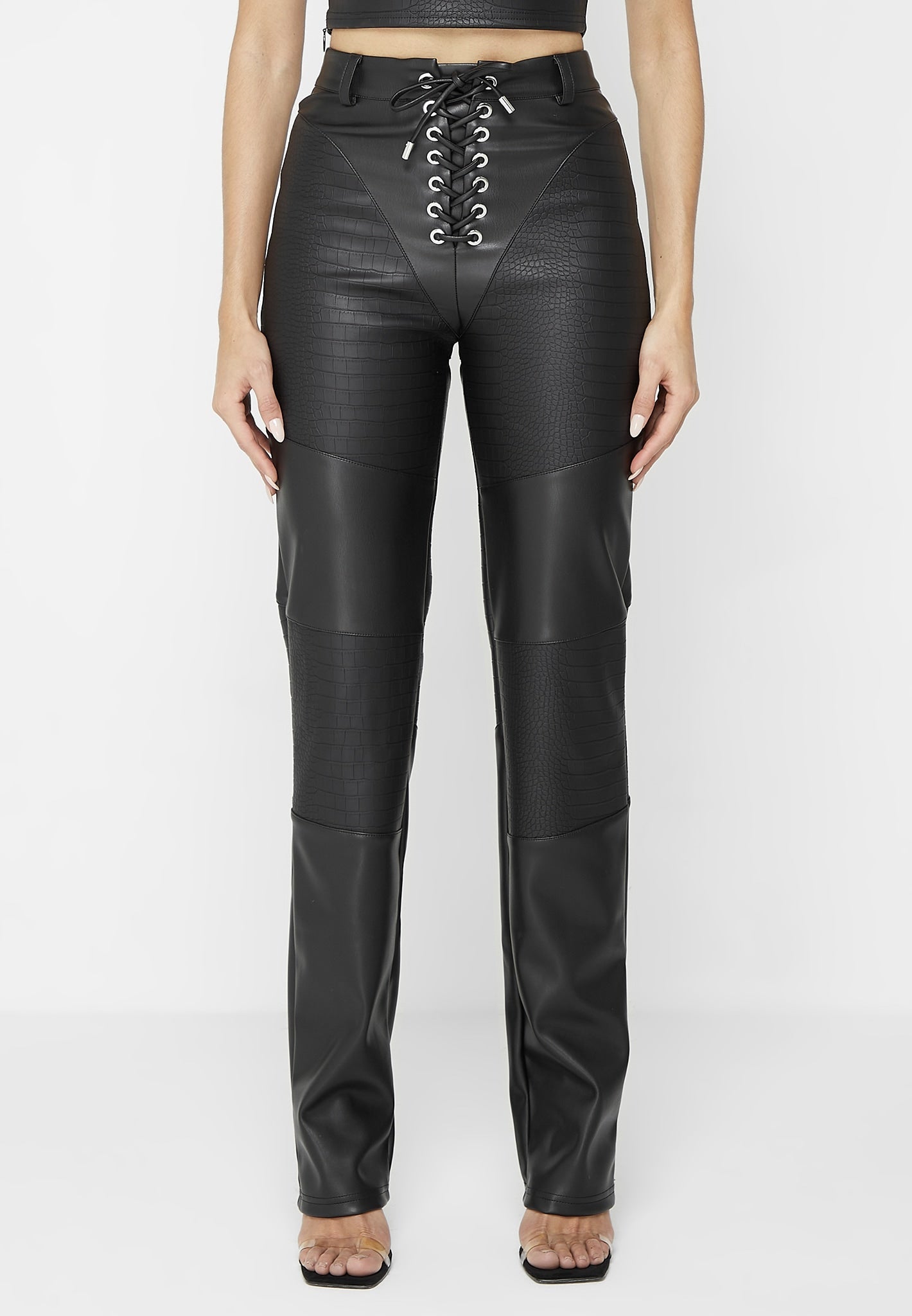 croc-embossed-lace-up-trousers-black 