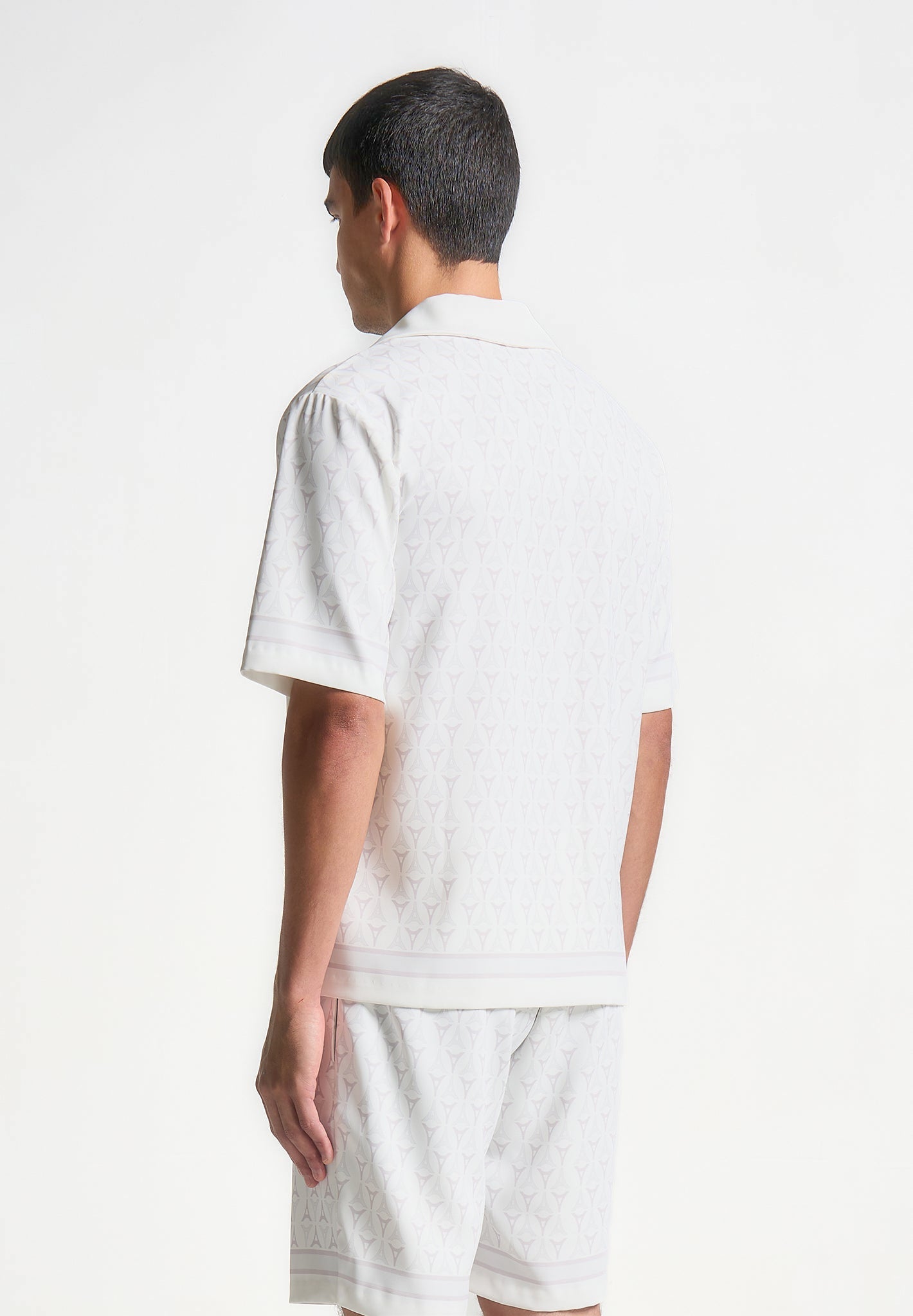 Idriss - Eiffel Monogram Resort Shirt - White