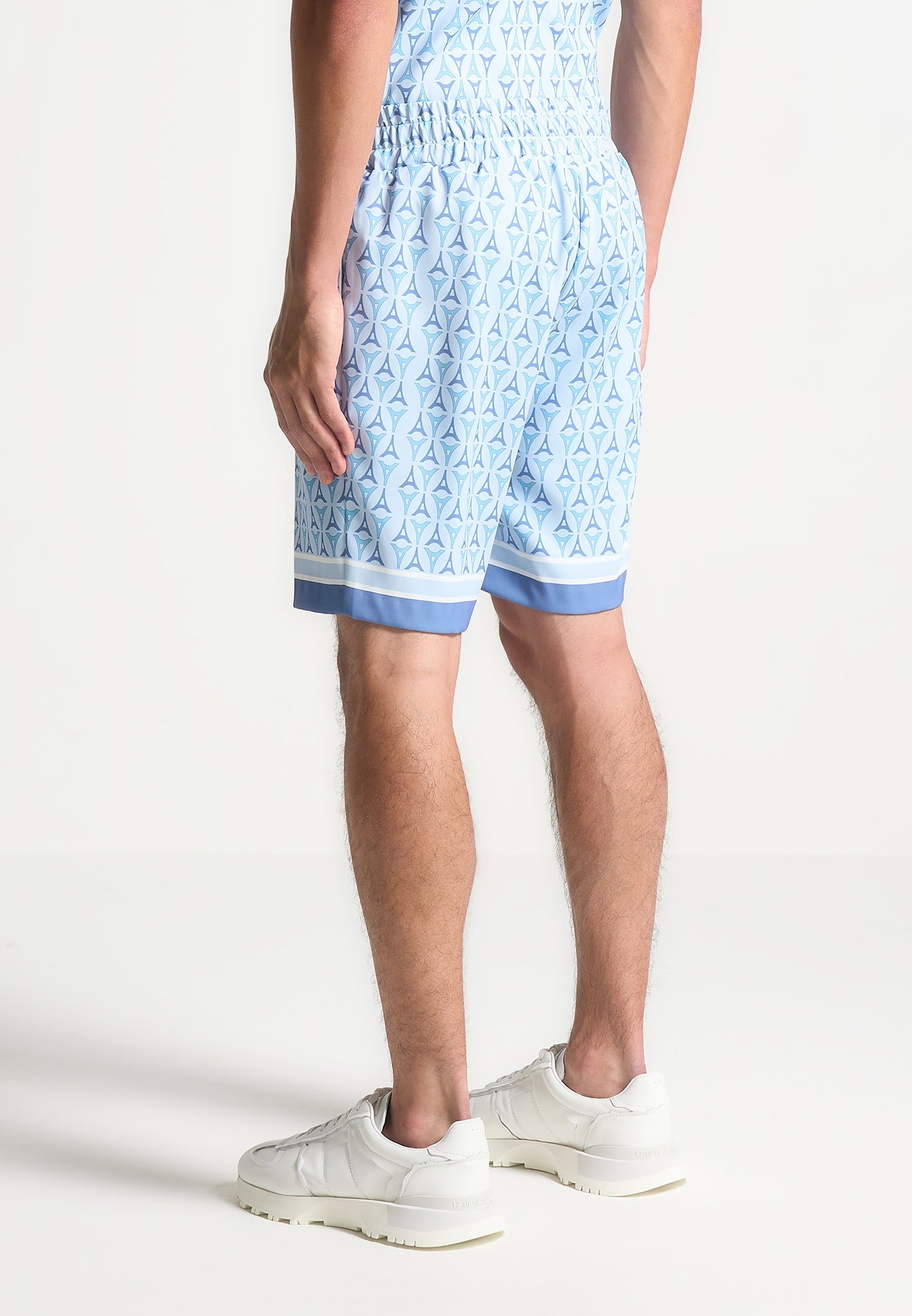 eiffel-monogram-shorts-blue