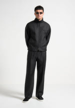 elasticated-tailored-crease-trousers-black