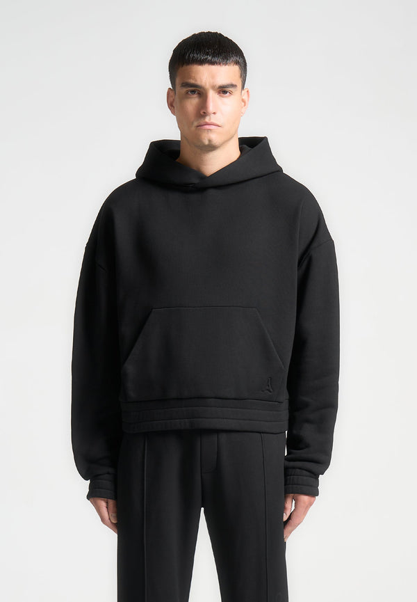 Gérard - Cropped Hoodie - Black