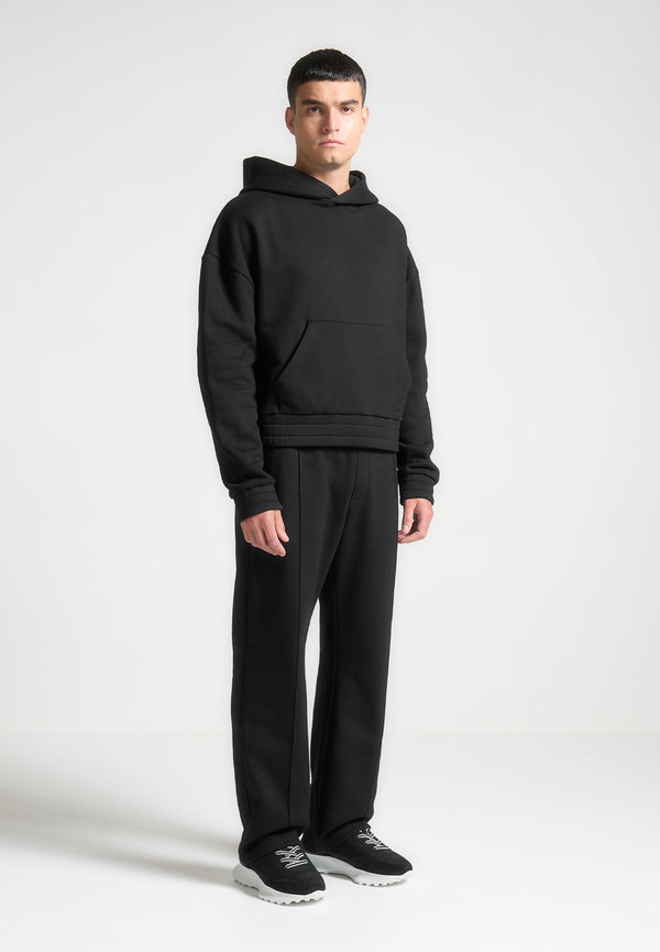 Gérard - Cropped Hoodie - Black