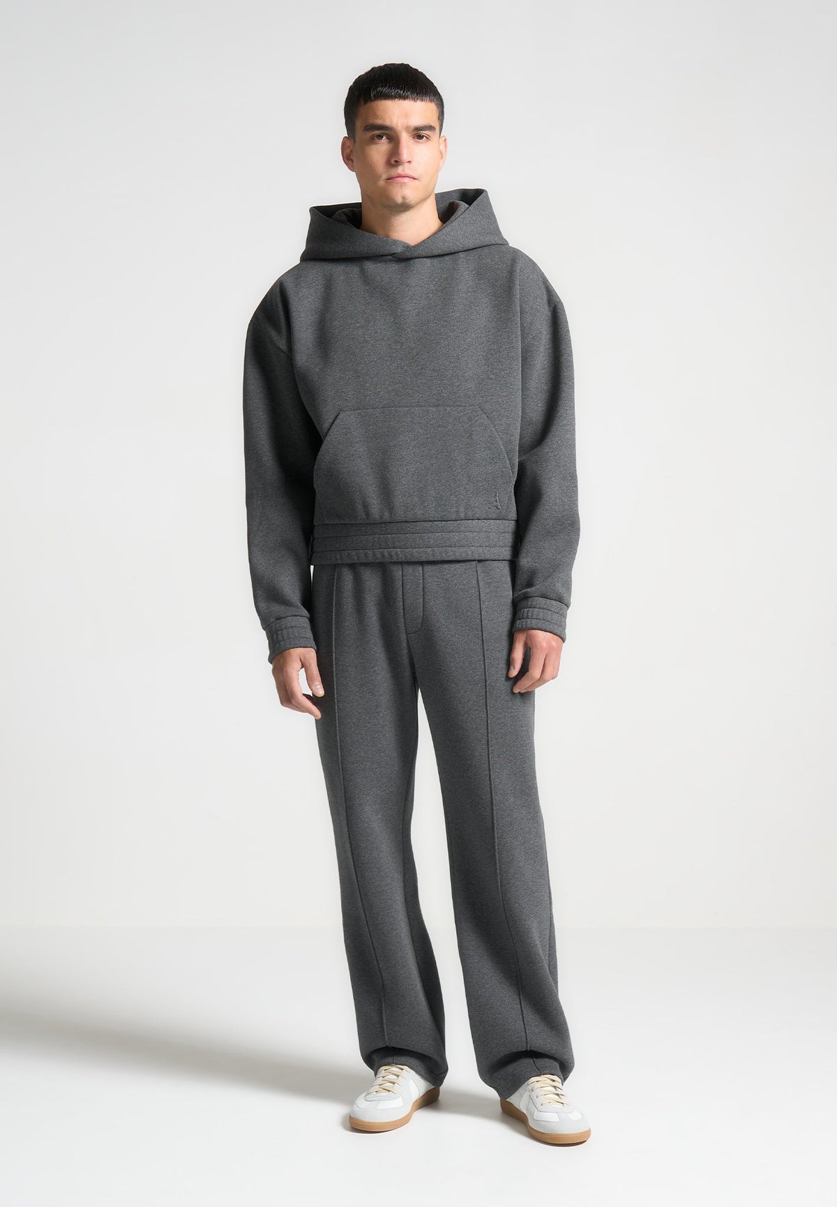 Gerard - Cropped Hoodie - Dark Grey