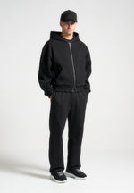 eternel-eiffel-embossed-zip-hoodie-black