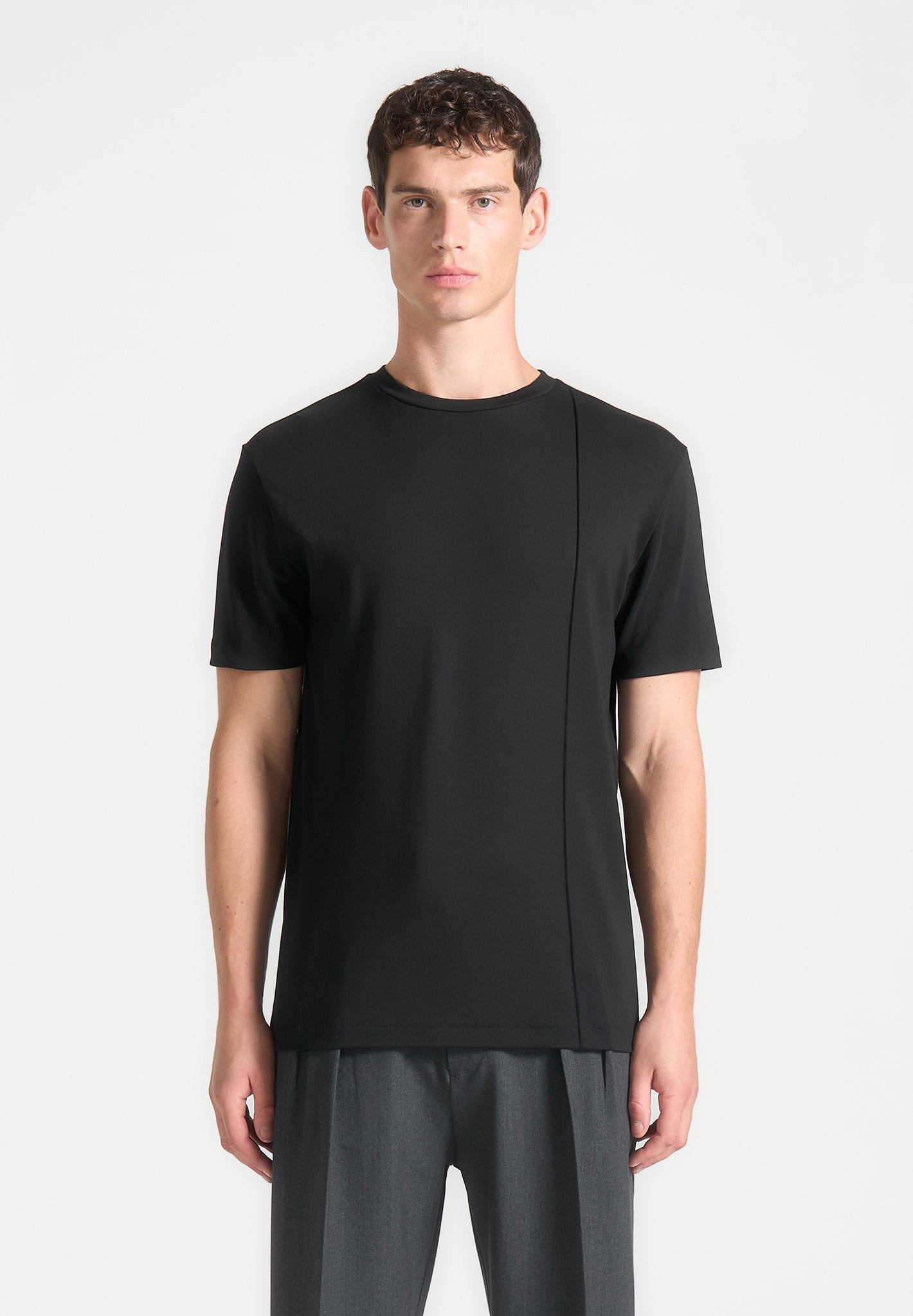 ts002-regular-fit-cotton-t-shirt-with-pintuck-black