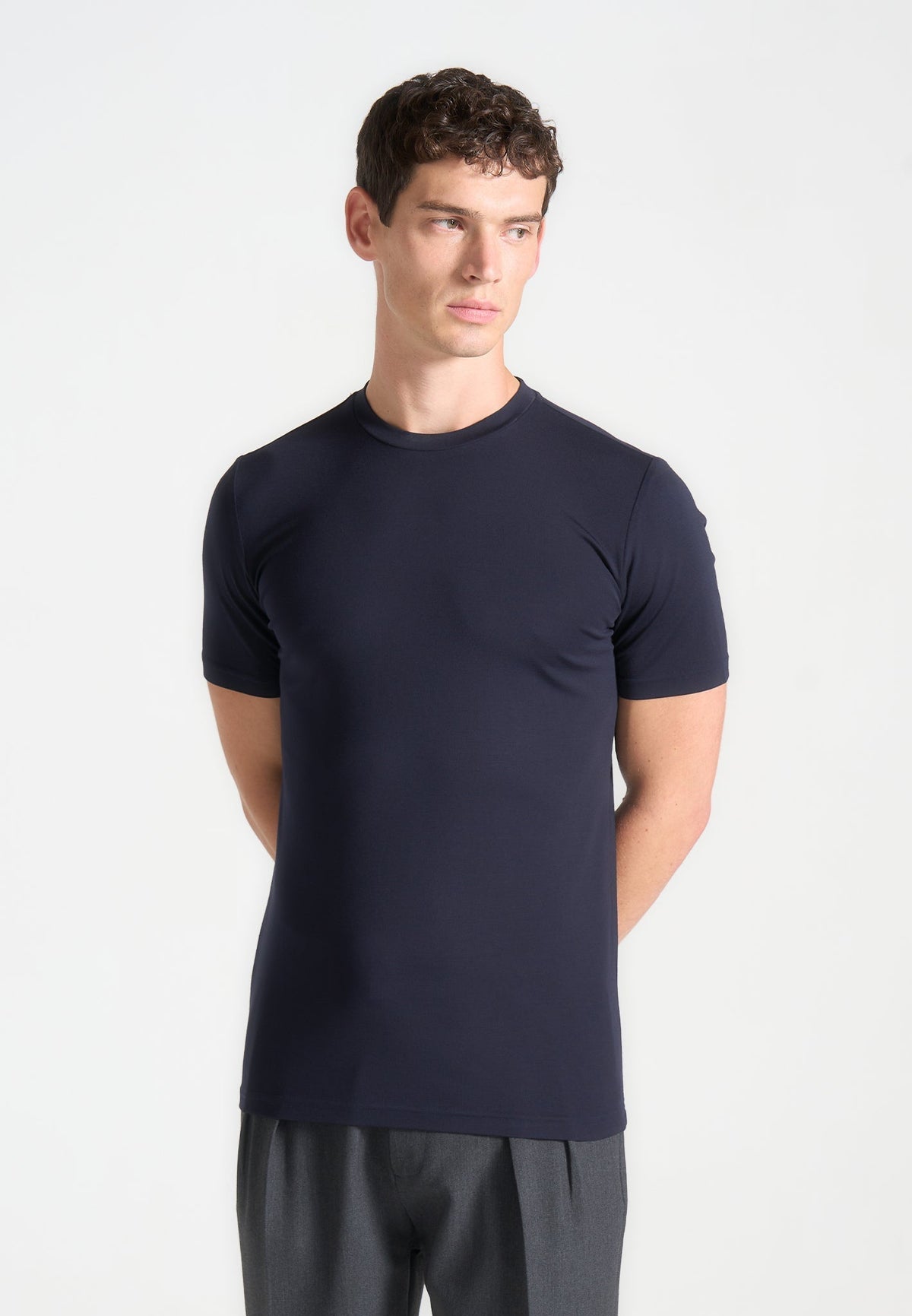 TS003 - Fitted Luxe T-Shirt - Navy