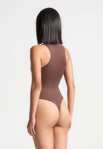 eternelle-double-layer-racer-neck-bodysuit-brown