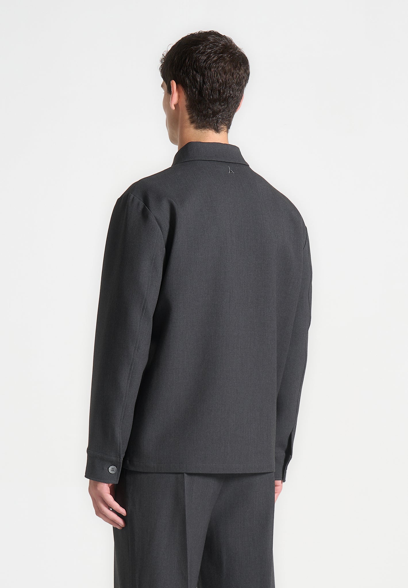leo-hatched-tailored-overshirt-grey