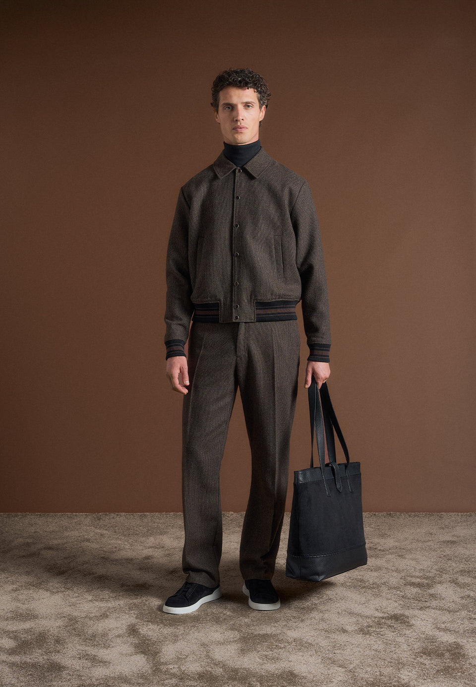 regular-fit-houndstooth-wool-blend-trousers-brown