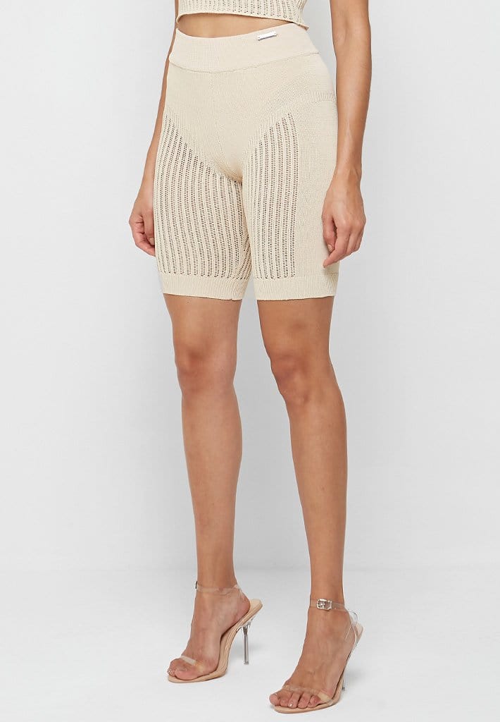 Beige cycling store shorts