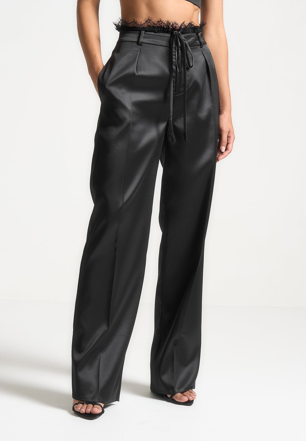 lace-waistband-satin-trousers-black