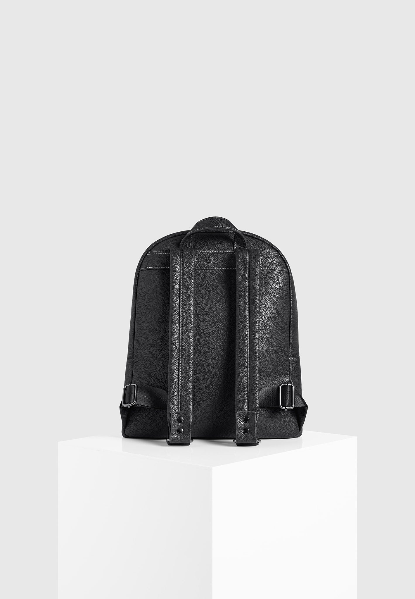 lyon-suede-panel-backpack-black