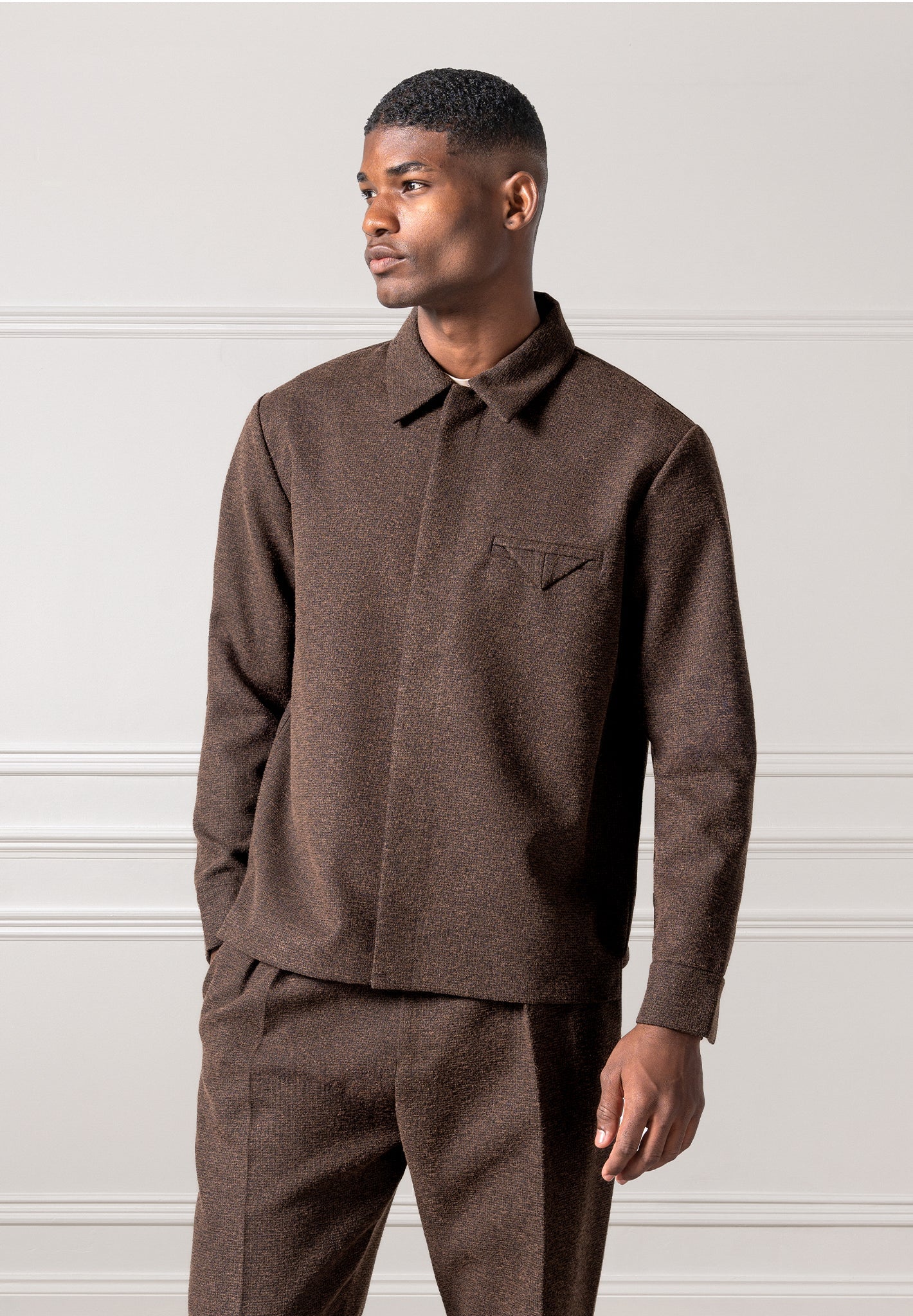 melange-tailored-shirt-with-triangle-pocket-brown 