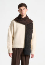 ombre-wool-knit-scarf-black-brown