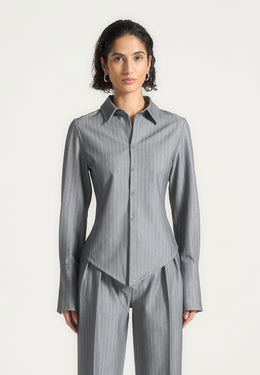 sonia-pinstripe-angled-shirt-grey