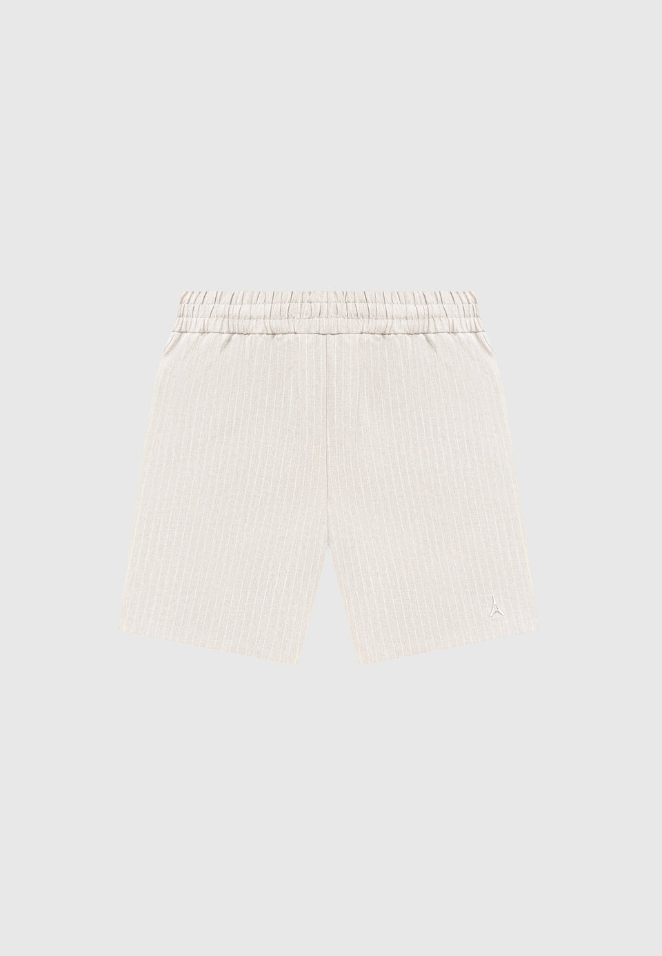 pinstripe-shorts-beige