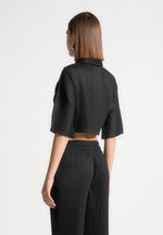 pleated-cropped-shirt-black-1