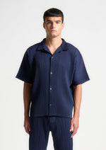 pleated-shirt-navy