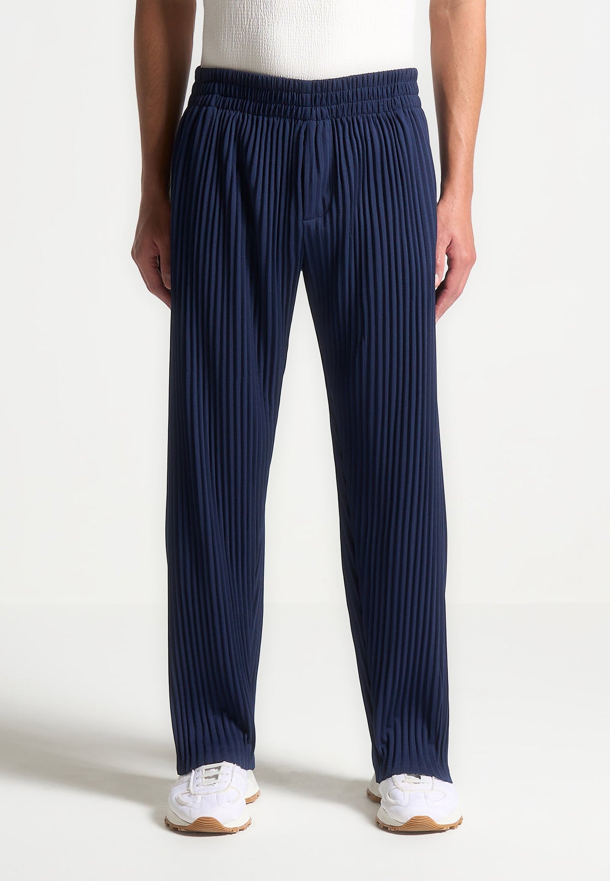 Jonas - Pleated Pants - Navy