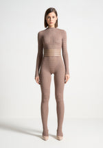 pointelle-knit-long-sleeve-jumpsuit-with-belt-taupe