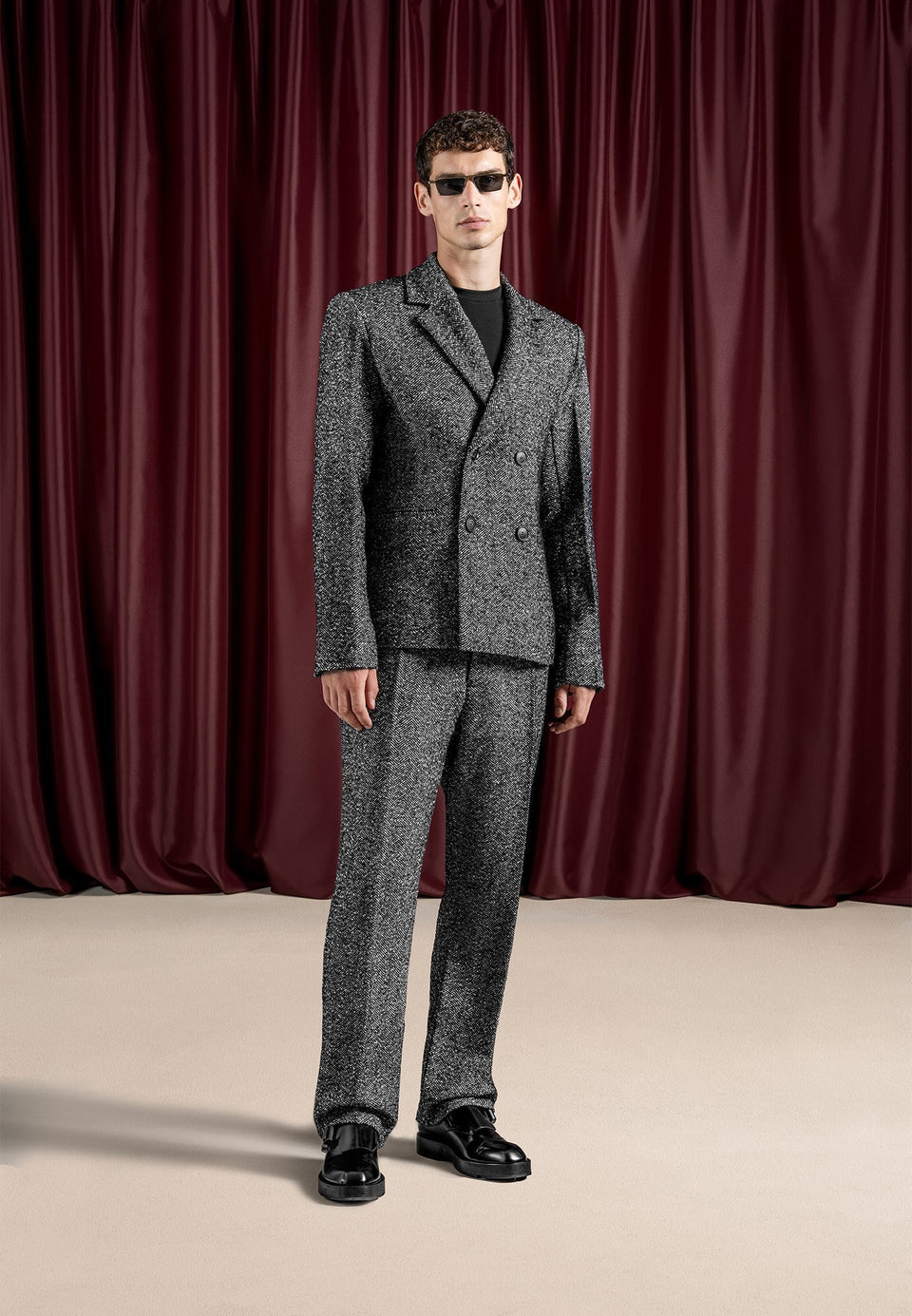 regular-fit-herringbone-wool-blend-tailored-trousers-black