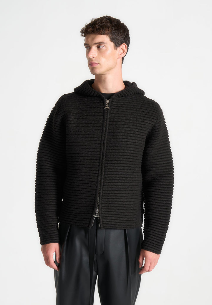 ribbed-knit-zip-up-hoodie-black