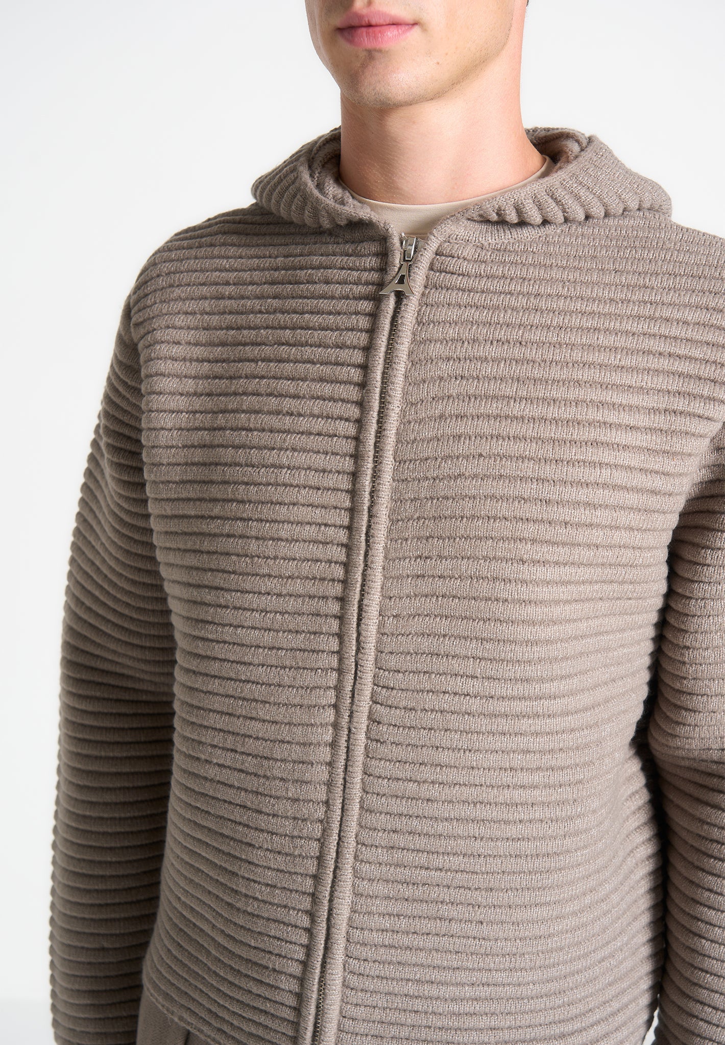 eden-unisex-ribbed-knit-zip-up-hoodie-taupe