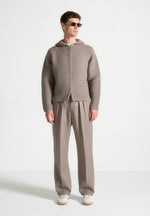 eden-unisex-ribbed-knit-zip-up-hoodie-taupe