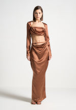 satin-drape-bandeau-bolero-top-bronze