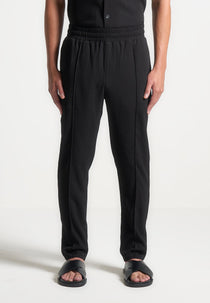 Seersucker Tapered Pants - Black