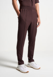 Seersucker Tapered Pants - Brown